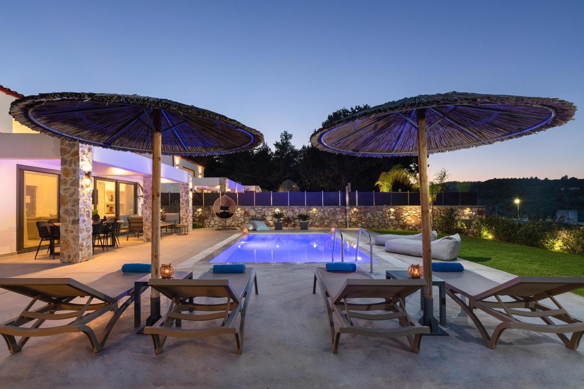 Aiora Luxury Villas Afantou Dış mekan fotoğraf